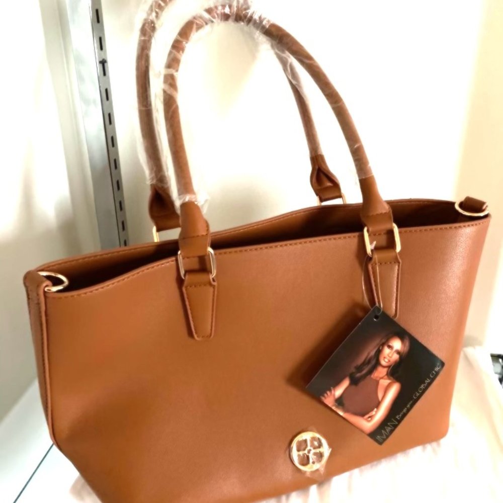 Brown Iman tote